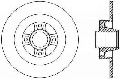 OPEN PARTS bdr242710 -  Тормозной диск